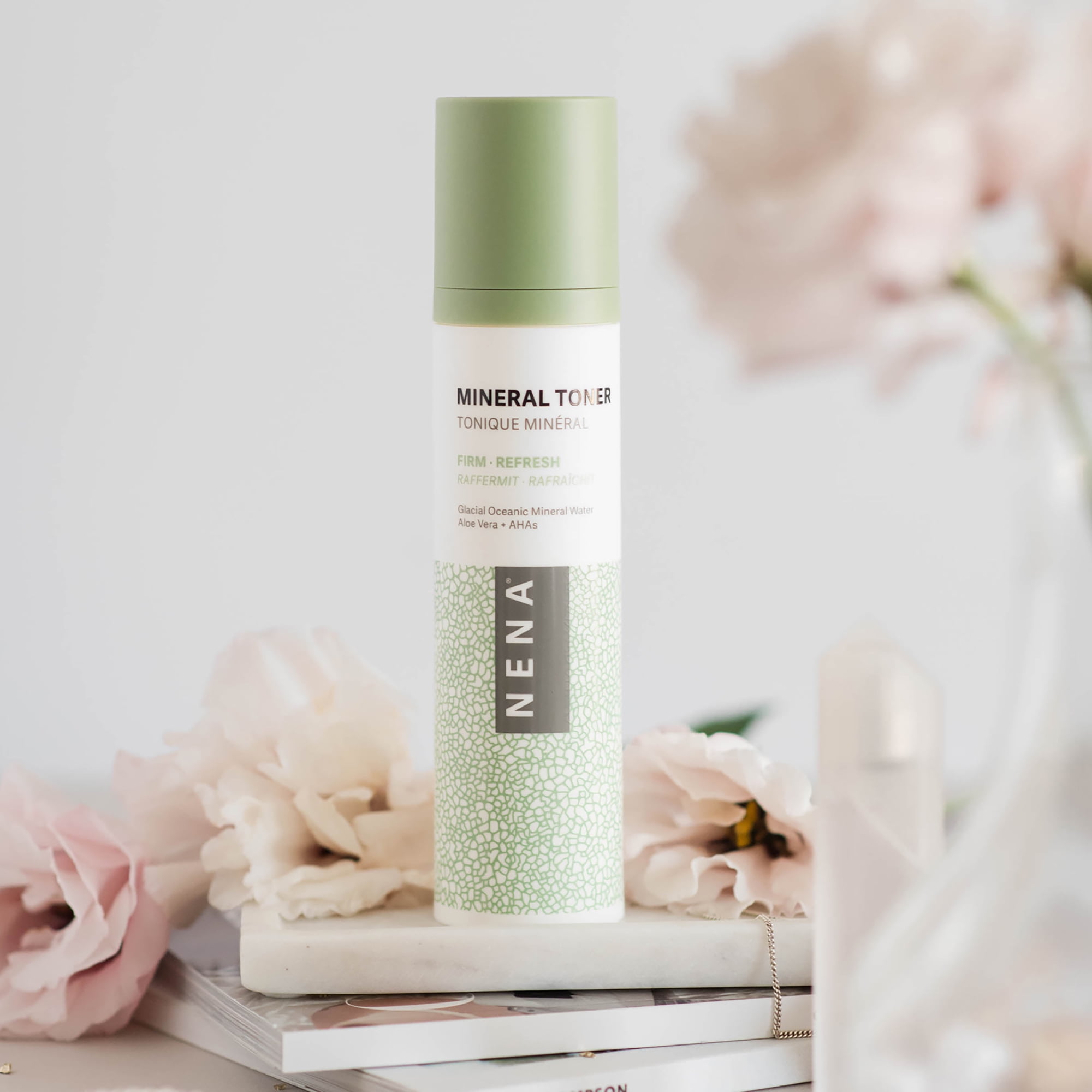 NENA Skincare Mineral Toner, Exfoliating and Hydrating Toner, 4 oz