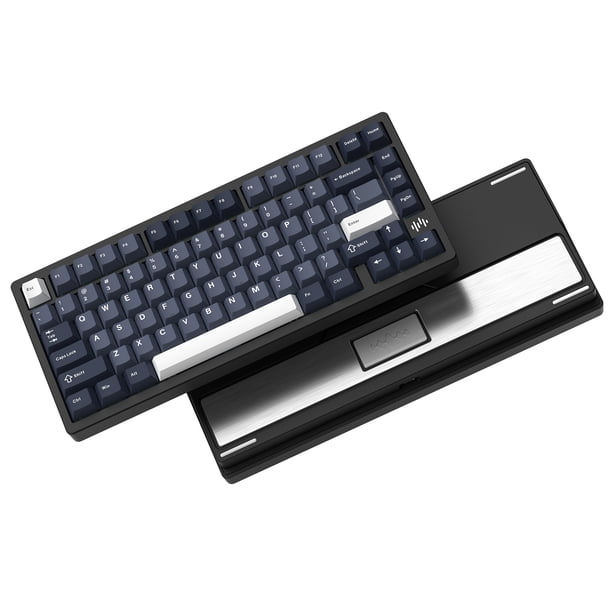 Womier RD75 Pro Beige 3 modos junta RGB Teclado mecánico de liberación rápida QMK a través de teclado de aluminio teclado para juegos de intercambio en caliente