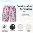 thumbnail image 3 of Fotbe Christmas Unicorns Traje de Baño para Hombre – Shorts de Natación de Secado Rápido con Forro y Bolsillos-XX-Large, 3 of 6