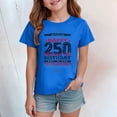 thumbnail image 2 of UngA 250 Anniversary USA Shirt Boys Girls 4th of July Shirts American Flag Tees Kids Toddler Patriotic Independence Day Memorial Day Tops (3-4 Years,Blue), 2 of 5