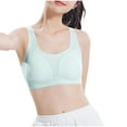 thumbnail image 2 of ATOGUTA Training Bra for Girls Size 12-15 Kids Athletic Seamless Camis Dance Yoga Crop Tops Blue, 2 of 6