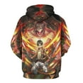 thumbnail image 3 of Attack On Titan Casual Pullover Hoodie Unisex Hooded Sweatshirt Novelty 3D Graphic Long Sleeve Sweater with Pocket L, 3 of 8