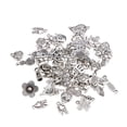 thumbnail image 5 of Tineasur 50pcs Silver Metal Charms for Bracelet Making Jewelry Supplies and Craft Accessories for Jewelry Makers, 5 of 6
