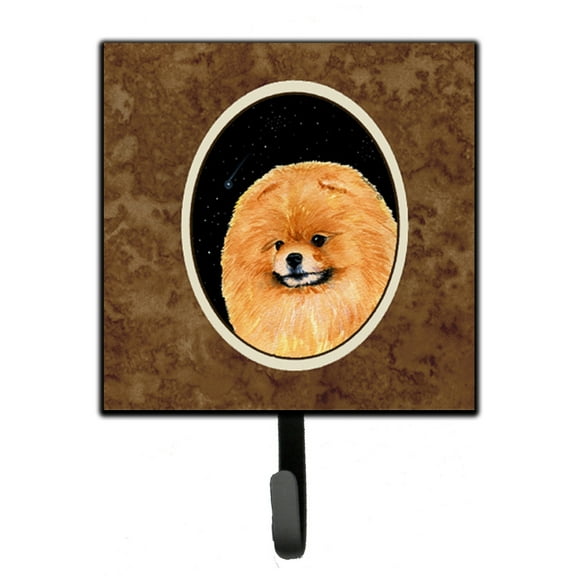 Carolines Treasures SS8481SH4 Starry Night Pomeranian Leash or Key Holder 7Hx4.25W multicolor