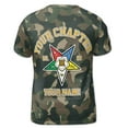 thumbnail image 3 of Customized Camo OES Order of the Eastern Star Pentagon Down T-shirt S-5XL, 3 of 4