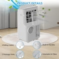 thumbnail image 6 of 14,000 BTU 3-in-1 Portable AC Unit for 350 Sq. Ft. with Remote, Oscillation, Timer, Wheels and Window Kit, 6 of 8