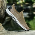 Beach Shoes Men Men'S Breathable Flyweave LaceUp Running Shoes With