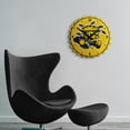 thumbnail image 2 of Grimm Industries WS-540-02 Team Spirit Bottle Cap Wall Clock - WS Primary Logo, White, Black & Shocker Yellow, 2 of 4