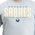 thumbnail image 5 of Men's G-III Sports by Carl Banks Gray Buffalo Sabres Adaptive Mesh Effect Long Sleeve T-Shirt, 5 of 6
