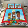 thumbnail image 1 of Jools TV Conjunto de sábanas temático, trío de piezas, cómodo y amigable con la piel, diseño único, regalo de decoración para el hogar para familiares, amigos y fans,135cm *200cm, 1 of 6