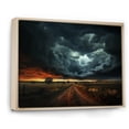 thumbnail image 2 of Designart "Prairies Whirling Fury Unleashed" Landscapes Floater Framed Wall Art Living Room, 2 of 7
