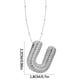 thumbnail image 2 of Collar Colgante de Oro Collar de Carta Incrustado con Collar de Cobre Hueco, Collar Colgante de Diamante de Carta Collar de Carta de Oro, 2 of 3