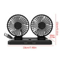 thumbnail image 3 of YiBai Mobile Phone Charging Car Fan With USB 12V/24V Double Shaking Fan For Truck Car Auto Vehicles (5 Inches), White #N.2498, 3 of 3