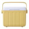 6L Camping Cooler Box Insulated Ice Chest Portable Outdoor Hard Cooler Sport Supplies (Custard)