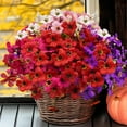 thumbnail image 3 of 10 Bundles Artificial Flowers for Outdoors, UV Resistant Fake Flowers with Plastic Plants, Faux Silk Flowers for Outside Window Box Front Porch Hanging Planter Decor-Purple, 3 of 5