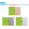 thumbnail image 3 of IBENZER Hard Shell Case Compatible with MacBook Air 13 inch 2022 2021 2020 M1 A2337 A2179 A1932, Hard Shell Case for Mac Air 13 Retina Display with Touch ID, Avocado Green, W-MAT13-AVGN, 3 of 10