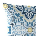 thumbnail image 3 of Jordan Manufacturing 16" x 16" Rave Sky Blue Quatrefoil Square Outdoor Throw Pillow (2 Pack), 3 of 11