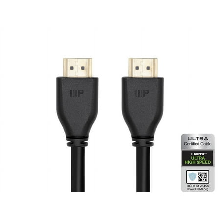 UPC: 0889028168677 | Monoprice 8K HDMI 2.1 Cable – 3 Feet – Black | Certified Ultra High Speed  8K@60Hz  48Gbps  Compatible with Sony PS5 / PS5 Digital Edition / Microsoft / Xbox Series X & Series S and More
