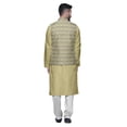 thumbnail image 3 of Atasi Ethnic Kurta Churidar Pajama Set With Printed Nehru Jacket Set For Mens, 3 of 3