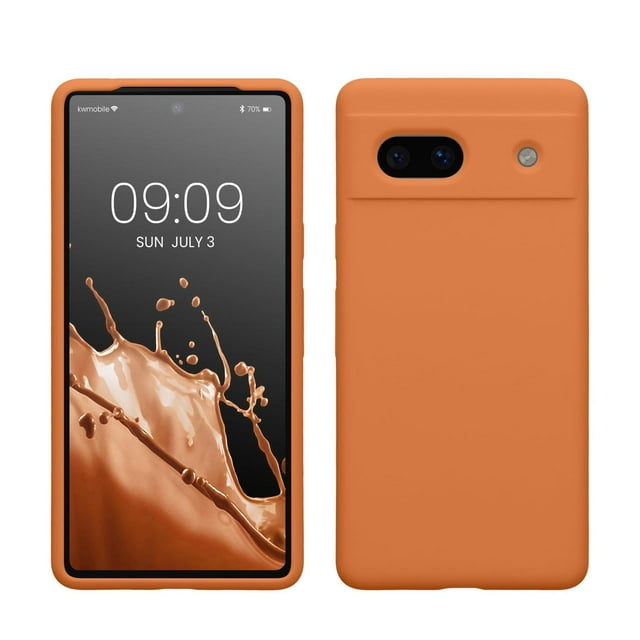 kwmobile Carcasa Compatible con Google Pixel 7a Funda - Case TPU y Silicona antigolpes - Apto Carga