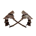 thumbnail image 3 of Hombrera medieval para hombrera, capa, cinturón, accesorios de vestuario góticos Café, 3 of 9