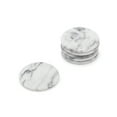 thumbnail image 5 of Fox Run Natural White Polished Marble Stone Coasters, 3.5" Diameter, Set of 6, 5 of 8