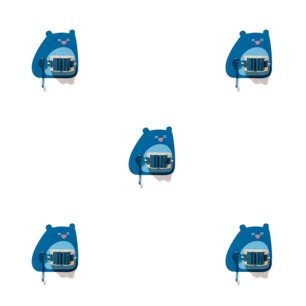 Bearachild Soporte organizador de fregona para pared, colgador de almacenamiento adhesivo para baño, sin perforaciones, gancho para escoba de Type2 NO2