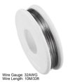thumbnail image 2 of Unique Bargains 0.2mm 32AWG Superfine Heating Wire FeCrAl Resistor Wire for Heating Elements 33ft Long, 2 of 4
