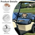 thumbnail image 6 of Bulopur Funny Cat Golf Cart Seat Covers Ezgo Txt Golf Cart Seat Dust Cover for Bench and Backrest Kitten Print 2 Pieces Golfcart Accessories for Women, 6 of 8