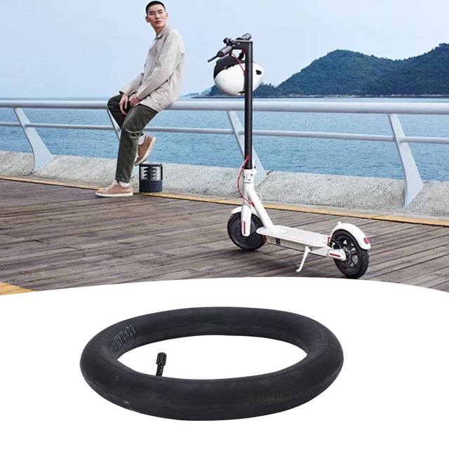 Tubo Interior De 12 Pulgadas, Estructura De Sellado De Válvula Curvada Diseño Engrosado Tubo De Neumático Inflable De Alta Elasticidad Goma A Prueba De Explosiones Para Scooters