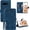 Blue, variant on S10 Plus Wallet Case,for Galaxy S10 Plus Case,Card Holder Leather Kick-Stand,S10+ Flip Cases Protector 2023,Wrist Strap, Closure,Shockproof Protective Cover for Samsung S10+ Plus (Black)