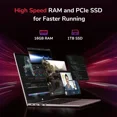 thumbnail image 6 of 15.6" IPS FHD Gaming Laptop 8 Cores AMD Ryzen 7 6800H(Beat Intel i7-12700H, Up to 4.7GHz) 16GB DDR5 RAM 1TB SSD AMD Radeon 680M GPU-Computer 100W Type-C Backlit Keyboard Fingerprint RoseGold, 6 of 7