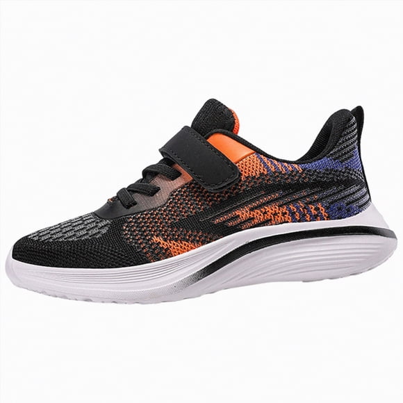 Ymyiu Kids Tennis Shoes Toddler Little Kid Shoes Slip On Sneakers Soft and Durable Size 12(Orange, Little Kids 12)
