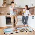 thumbnail image 6 of SKYSONIC Summer Beach Seaside Kitchen Mats and Rugs Shell Starfish Sand Floor Runner Area Rug Washable Carpet Perfect for Living Room Bedroom Entryway,19.7"x27.6"+19.7"x47.2", 6 of 7