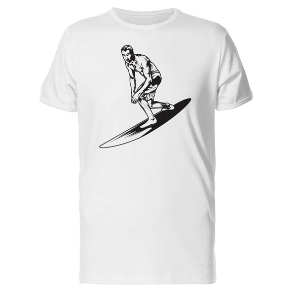 Surfing Man T-Shirt Men -Image by Shutterstock, Male 3X-Large