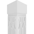 thumbnail image 4 of Ekena Millwork 8"W x 10'H Craftsman Classic Square Non-Tapered Riviera Fretwork Column w/ Standard Capital & Standard Base, 4 of 8