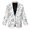 Blue Pumpkin Eucalyptus Fall, variant on Oak Leaf Pine Cone Pine Branch Blazers for Women Business Work Casual Dressy Lightweight Suit Jackets Office Professional Blazer Sweater with Pockets, Button Up Fall Winter Clothes, S