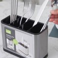 thumbnail image 4 of Soporte para cuchillos Wosthever organizador de utensilios de cocina color gris plateado, 4 of 6