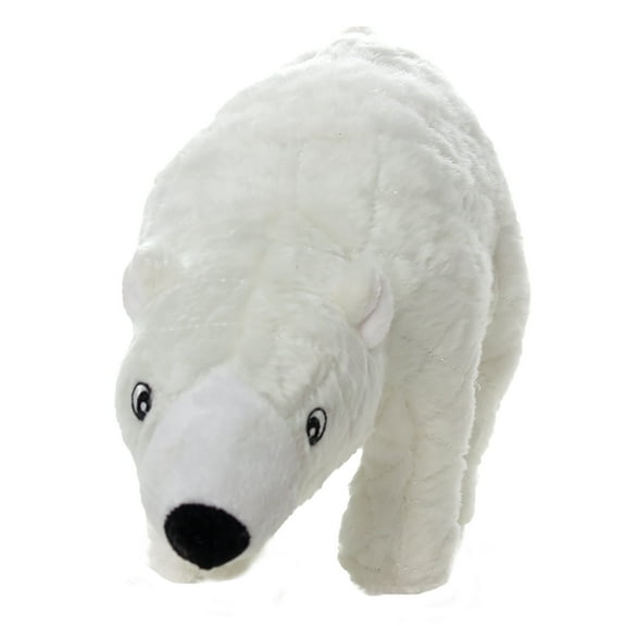 Mighty Arctic Polar Bear Durable Squeaky Plush Dog Toy