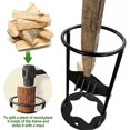 thumbnail image 4 of Firewood Kindling Splitter,heavy Duty Wood Splitter Manual Log Splitter Cutter For Home Camping Outdoors(B,S), 4 of 5