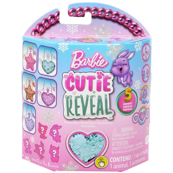 Barbie Purse Blue Heart with Snowflakes
