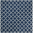 thumbnail image 6 of SAFAVIEH Chatham Jacob Geometric Quatrefoil Wool Area Rug, Dark Blue/Ivory, 2' x 3', 6 of 10