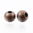 thumbnail image 2 of 304 Stainless Steel Beads Round Red Copper 3x2.5mm Hole: 1.1mm, 2 of 2