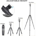 thumbnail image 4 of Shooting Tripod Hunting Shooting Stick Gun Rifle Rest with Shooting Saddle Clamp and 360° Rotate Ball Head, Height Adjustable 25"- 75" Shooting Stick Tripod Aluminum Alloy, 4 of 8
