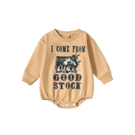 

Canis Casual Cow Print Bodysuit for Baby with Long Sleeves