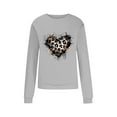 thumbnail image 5 of mihongmao Valentine Tops for Women Long Sleeve Crewneck Ladies' Casual Valentine's Day Printed Long Sleeved Round Neck Top/shirt Gray 2X, 5 of 8