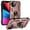Rose Gold, variant on iPhone 11 Pro Case, Ring Holder Kickstand Full Body Shockproof Magnetic Car Mount Hybrid Rugged Protective Phone Cover, Silver
