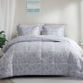thumbnail image 1 of Geometric Flora Queen Printed Cotton Sheet Set – 400 Thread Count – GOTS & OEKO-TEX Certified, 1 of 5