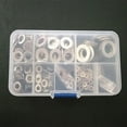 thumbnail image 5 of 304 Stainless Steel Flat Washer Gasket Combination Set,A Box Of Flat Washers,Steel Ring Washers Kit Metal Kit Flat Washers Flat 304 Stainless Faucets, 5 of 8