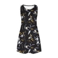 thumbnail image 4 of Ovzne Robes d'Été pour Femmes Robe Décontractée Ample d'Été Imprimée Sans Manches Col en V Ensemble Haut/chemise Grande Taille Robe Imprimée Liquidation, 4 of 7